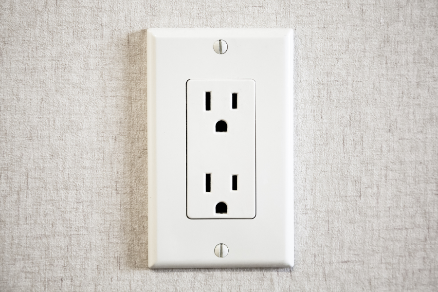 Outlet and switch in University Houses.