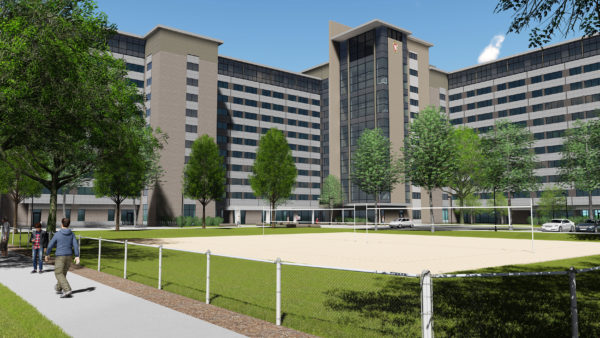 Rendering of Witte's southeast exterior