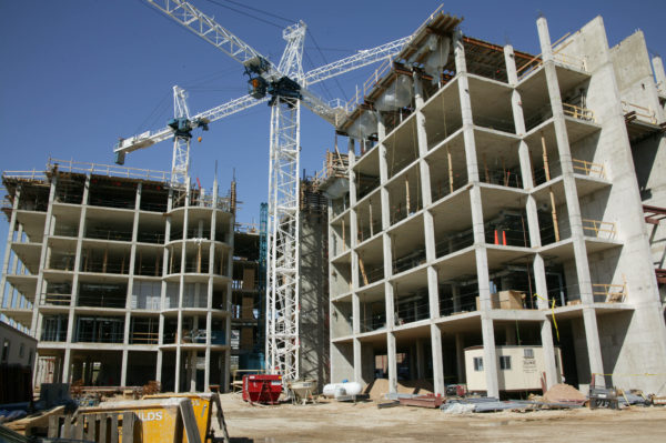 Smith Residence Hall construction in 2005