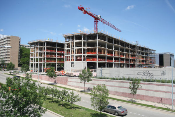 Ogg Residence Hall construction in 2006