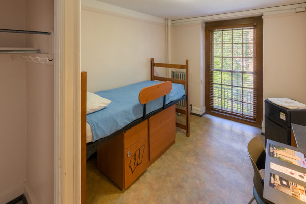 Barnard resident room after renovation in 2017