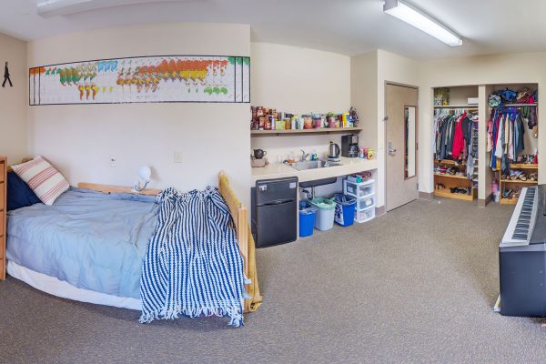 A double room in Merit Residence Hall in 2016
