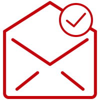 email checkmark icon
