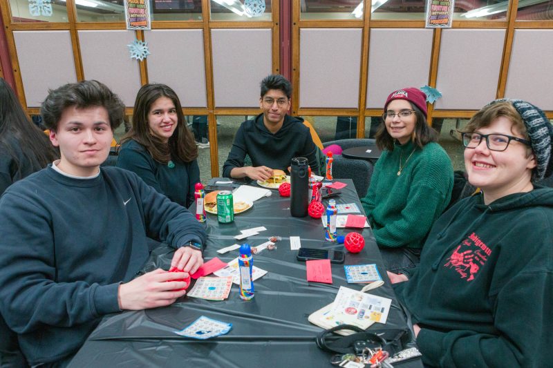 NDGNS students at a welcome back bingo night event