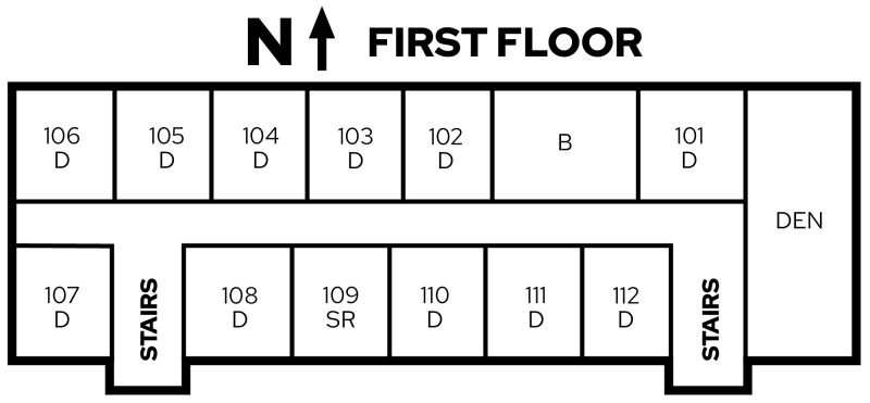 Jorns floor plan of first floor