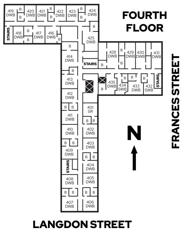Lowell center fourth floor plan