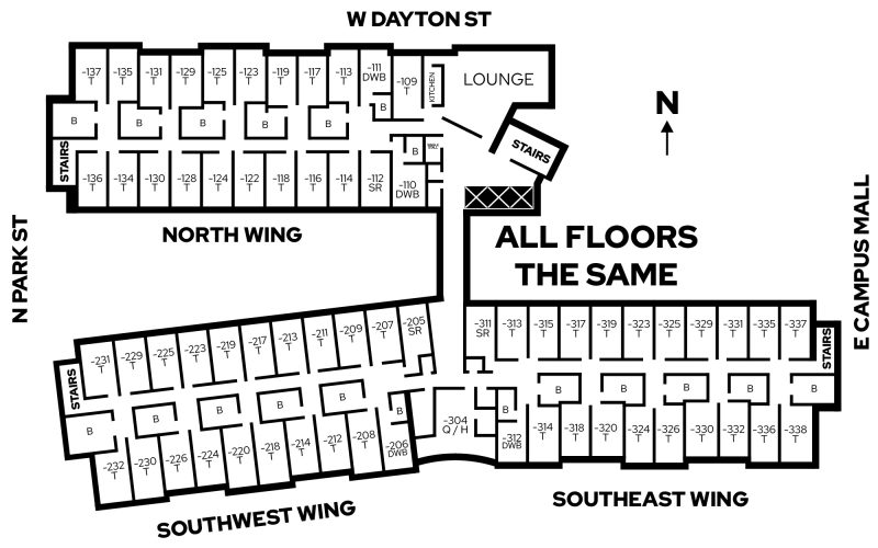 Ogg floor plan (all floors)