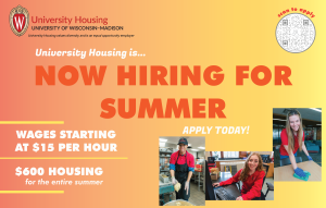 Work for Housing this Fall