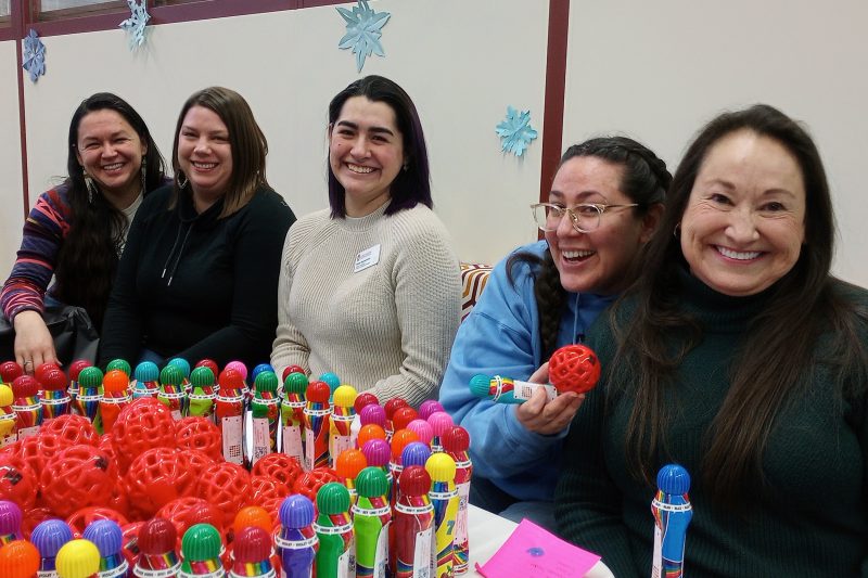Advocates for Uplifting Native Traditions & Indigenous Engagement (AUNTIES) at a Native Nations UW Bingo Night