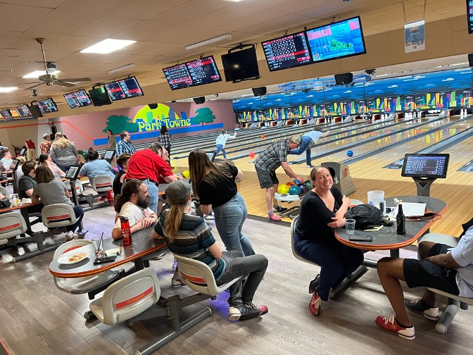 Staff at a bowling alley for 2023 Gutterball