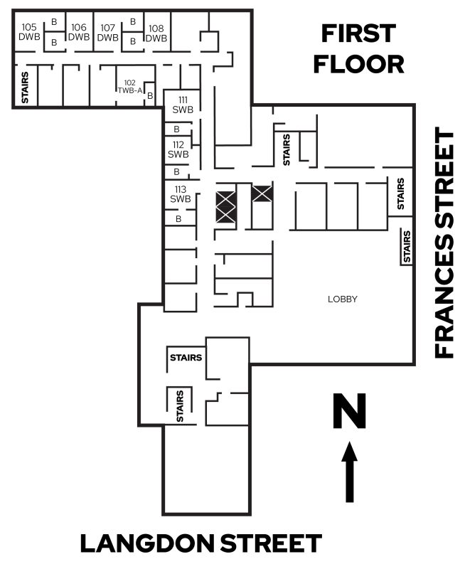 Lowell center first floor plan