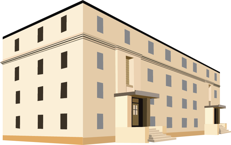 Digital drawing of Jorns Residence Hall