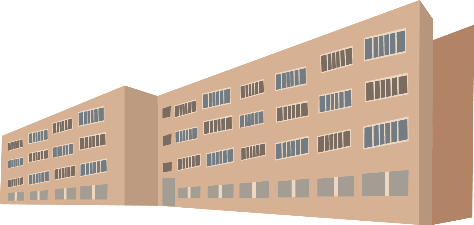 Digital drawing of Bradley Residence Hall