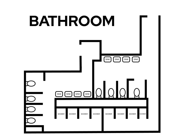 Cole Communal Bathroom