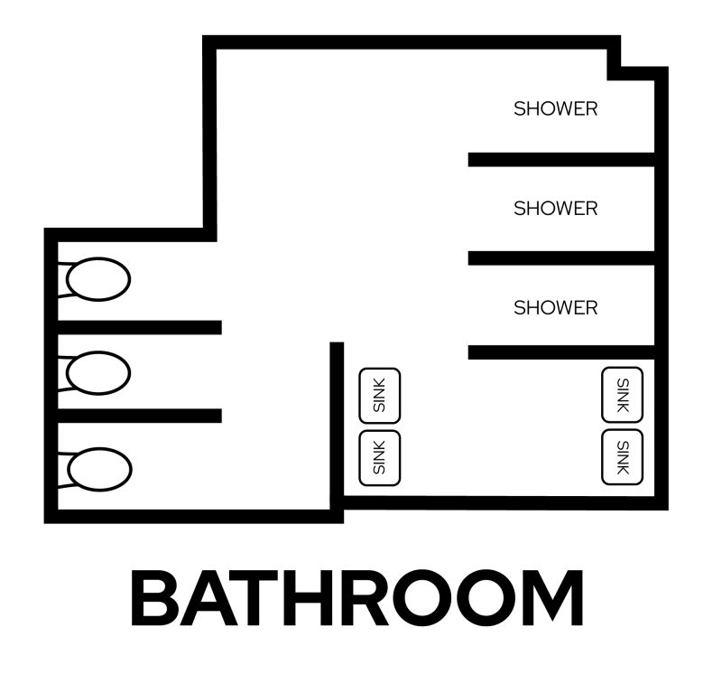 Slichter Communal Bathroom