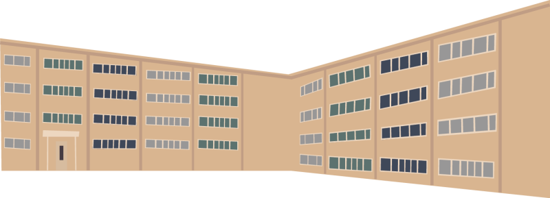 Digital drawing of Sullivan Residence Hall