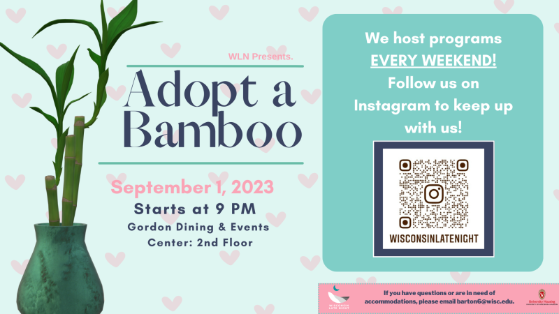 WI Welcome Event Adopt a Bamboo