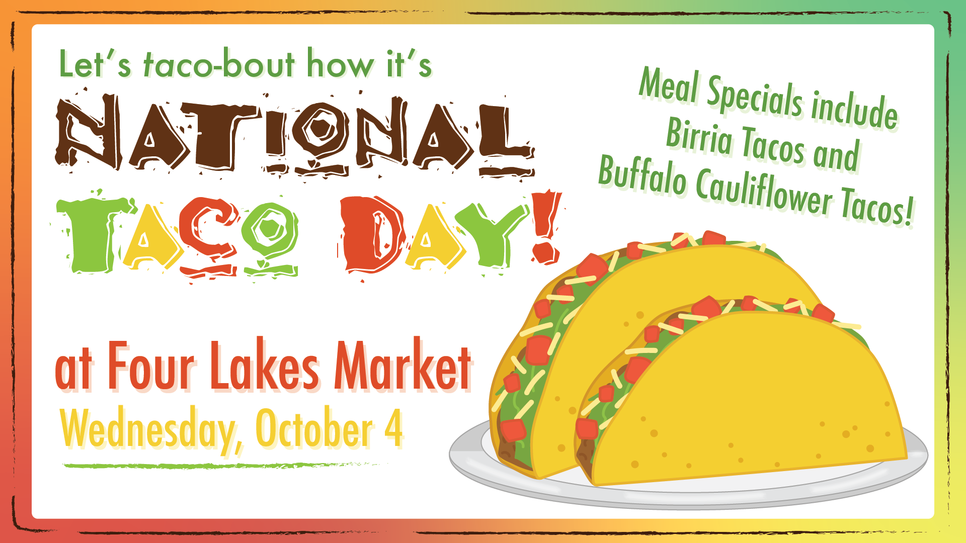 National Taco Day Dining Special Event