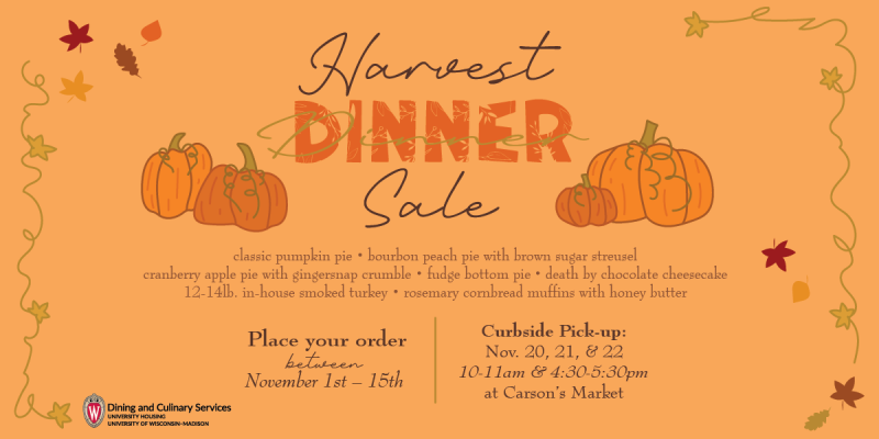 harvest dinner sale web banner 2023