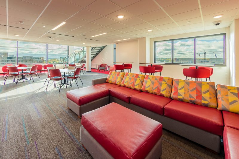 A resident lounge in Sellery Residence Hall