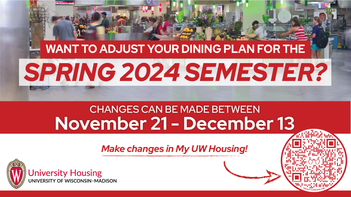 Dining Meal Plan Change for Spring Semester University Housing UW