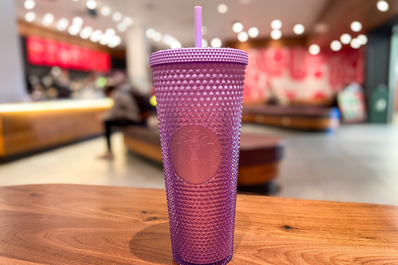 Starbucks purple sparkle cup