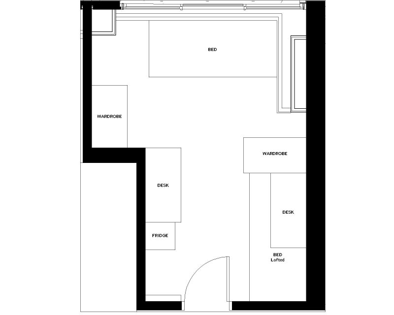 Sellery 3-Window Double room furniture